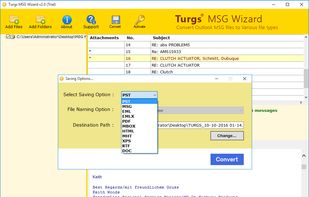 MSG Wizard screenshot 1