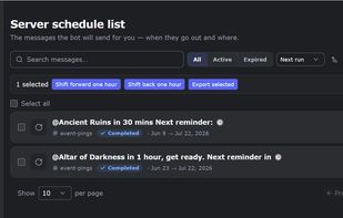 MsgPlanner screenshot 1