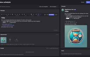MsgPlanner screenshot 1