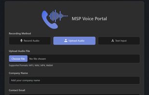 MSP Voice Portal screenshot 1