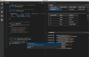 mssql for Visual Studio Code screenshot 3