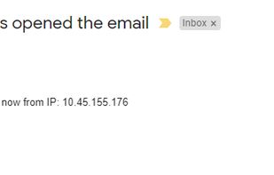 Now when the receiver opens your email, you will get an email
