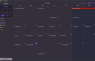 View events by month