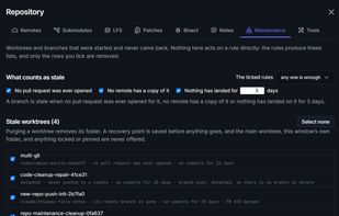 Repository Tools / Maintenance 
