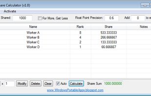 Multi Share Calculator screenshot 1