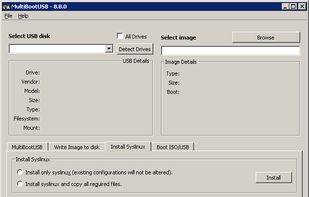 MultiBootUSB screenshot 2