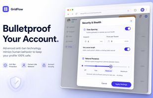 MultiGroupPoster's Security settings — Time Spacing, randomized pause length, and Natural Presence — pace your posting like a real person to keep your Facebook account healthy while posting at scale.