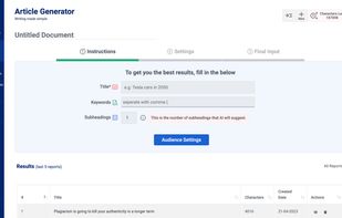 AI Article Generator