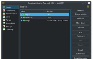 MultiMC screenshot 1