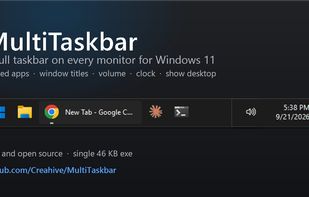 MultiTaskbar screenshot 1