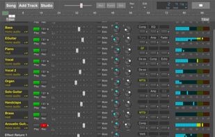 iPad mixer interface