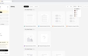 Muse AI’s Library, where users can organize, browse, filter, and search files created by their AI assistants.