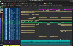 MusE Sequencer screenshot 1