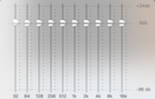 Graphic Equalizer. Helps to isolate parts. Settings recalled per track.