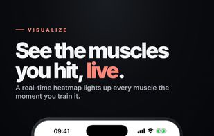 See a live heat map of your muscles as you workout