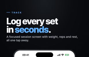Log a set in seconds