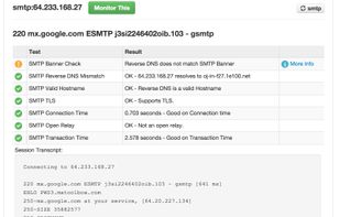 MxToolBox screenshot 1