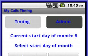 My Calls Timing screenshot 1