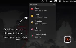 menu bar clocks
