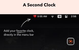 have the second clock in your menu bar