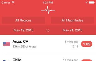 My Earthquake Alerts & Feed screenshot 1