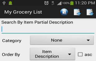 My Grocery List screenshot 1