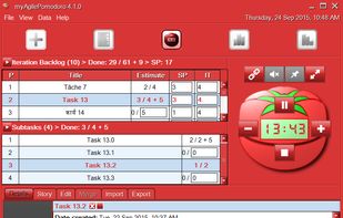 myAgilePomodoro screenshot 2
