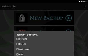 MyBackup screenshot 1