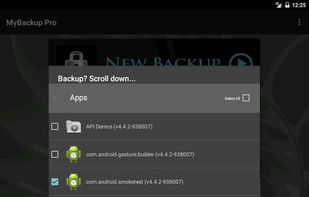 MyBackup screenshot 2