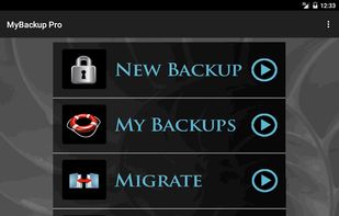 MyBackup screenshot 1