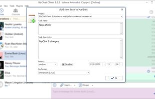 MyChat Kanban project management