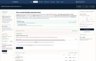 Dashboard showing the current debt picture, payoff focus, monthly pressure, reminders, and next-step guidance.
