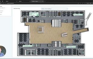 MyDesk Analytics — visual floor-plan insights for workplace planning (demo).