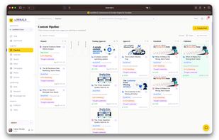 Content board: see what is drafting, waiting for your approval or scheduled.
