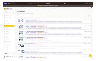 Review each post with its sources before you approve it.