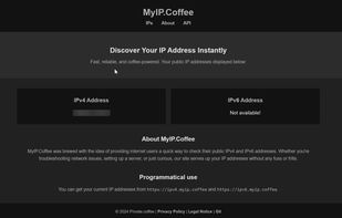 MyIP.Coffee screenshot 1