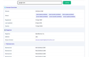 whois lookup tool