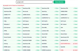 ip/domain blacklist checker