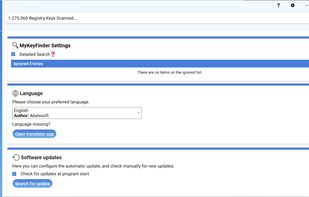 MyKeyFinder screenshot 1