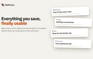 MyMemory.dev screenshot 1