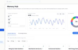 Memory Hub to manage your knowledge base.