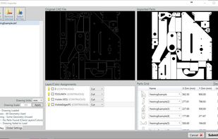 MyNesting Original CAD File and Imported Parts -Automatic Nesting Service