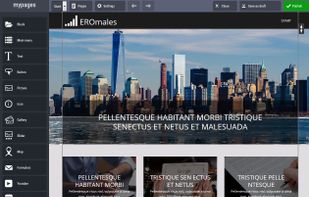 Mypages website builder screenshot 1
