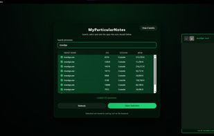 Process selection Example Demo