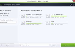myPhoto Recovery screenshot 1