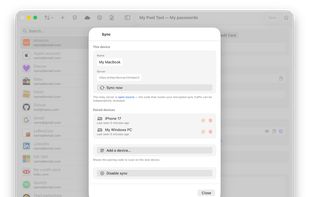 Multi-device sync screen (subscription mandatory to create a group) - macOS
