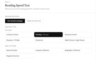 MyReadingSpeed screenshot 2