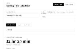 MyReadingSpeed screenshot 1