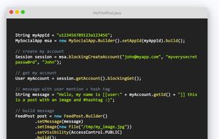 MySocialApp screenshot 1
