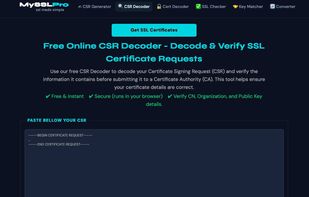 Free online CSR decoder